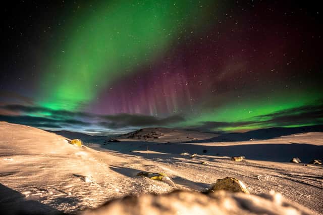 Aurora Borealis: The Northern Lights expected to be visible across parts of the North East this weekend(Photo credit should read HEIKO JUNGE/AFP via Getty Images)