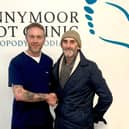 Paul with cancer charity founder, Mark Solan