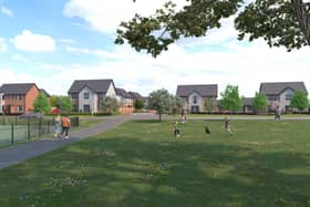 A visualisation of Banks Homes' Cathedral Meadows development at West Rainton