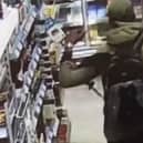Prolific shoplifter caught on CCTV stealing bacon from Co-op a week after being given second chance by judge