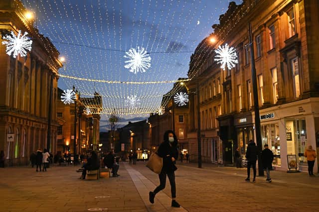 Last minute shoppers are in luck across Newcastle this Christmas. (Photo by Oli SCARFF / AFP) (Photo by OLI SCARFF/AFP via Getty Images)