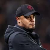 HULL, ENGLAND - MARCH 15: Vincent Kompany, Manager of Burnley, looks on during the Sky Bet Championship between Hull City and Burnley at MKM Stadium on March 15, 2023 in Hull, England. (Photo by George Wood/Getty Images)