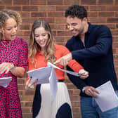 Angela Griffin who plays Kim Campbell, Katie Griffiths who plays Chlo Charles and Adam Thomas who plays Donte Charles, as they prepared for filming for their return to BBC1 Waterloo Road.