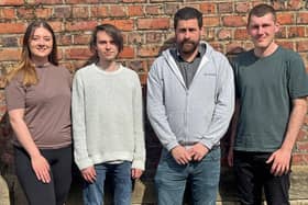 TALENTED … The team behind Seriös ONE, left to right, Charlotte Wharton, Jake Wedge, Tom Knight and Wil Morland
