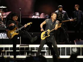 Bruce Springsteen and the E Street Band perform with the concert "The River Tour" at the Camp Nou stadium in Barcelona in 2016.Photo: AP Photo/Manu Fernandez.