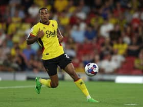 Joao Pedro of Watford in action during the Sky Bet Championship between Watford and Burnley at Vicarage Road on August 12, 2022 in Watford, England. (Photo by Richard Heathcote/Getty Images)