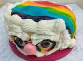 The traditional image of Father Christmas gets treated to a sweet colourful makeover