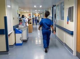 File photo dated 18/1/2023 of a NHS hospital ward, as nursing university applicants have fallen by 24%, leading to fears the reduction could exacerbate Scotland's NHS recruitment crisis.
