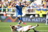 Newcastle United and Everton target Mykhaylo Mudryk in action for Ukraine (Photo by Adam Nurkiewicz/Getty Images)