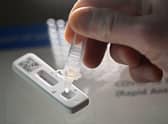 These are the areas of the North East with the highest rates of Covid infections based on positive tests according to the Office for National Statistics. (Photo by Justin TALLIS / AFP)