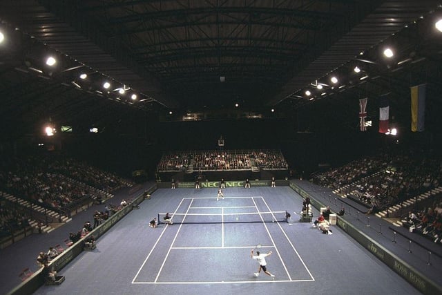 Newcastle's Arena has seen some incredible sporting and musical performances over the years including this Davis Cup tennis match between Great Britain and Ukraine in April 1998. Credit: Gary M Prior/Allsport