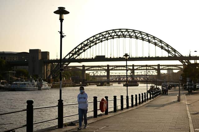 This is the food hygiene rating of every business on Newcastle's Quayside. (Photo by Oli SCARFF / AFP) (Photo by OLI SCARFF/AFP via Getty Images)