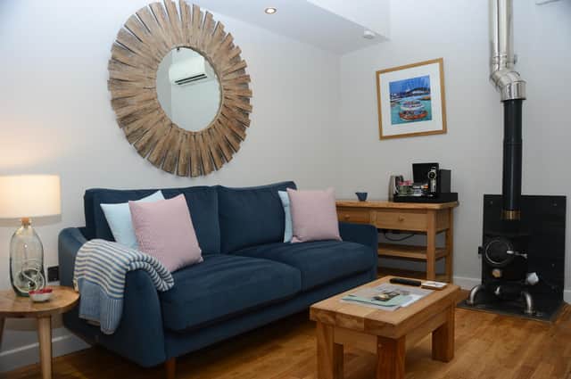 Our poolside suite accommodation was ideal for both pooch and owners as it was roomy. Image: Feversham Arms