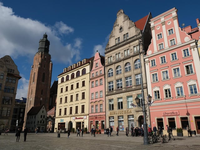 Wroclaw in Poland has over 1,000 years of history, including the kingdoms of Bohemia, Poland, Prussia, Germany and the Hapsburgs. It is the fourth largest city in Poland and can be reached from £95. (Photo by Sean Gallup/Getty Images)
