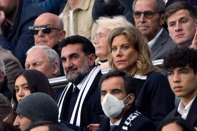 Newcastle United chairman Yasir Al-Rumayyan and Director Amanda Staveley. Amanda Staveley's consortium, in which Saudi Arabia's Public Investment Fund holds an 80 per cent stake, completed its takeover of the club in October 2021.