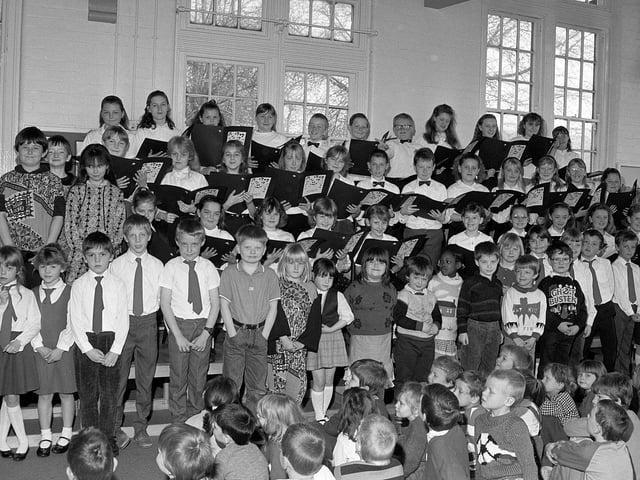 A picture from Kirkby's Morvern Park School concert in 1990 - can you spot yourself?