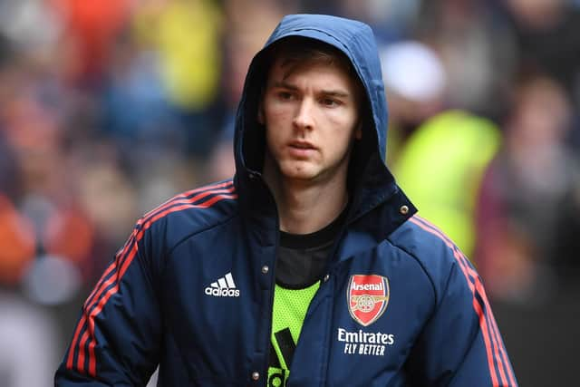 Former Celtic left-back Kieran Tierney has been largely left out of the first-team picture at Arsenal this season. (Photo by David Price/Arsenal FC via Getty Images)