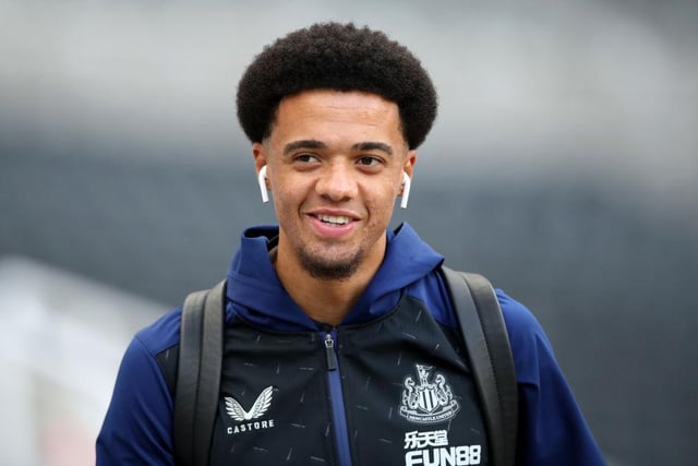 Jamal Lewis of Newcastle United arrives at the stadium prior to the Premier League match between Newcastle United and Leeds United at St. James Park on September 17, 2021 in Newcastle upon Tyne, England.