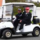 Former US president Donald Trump during his visit to Turnberry in May. Picture: Andy Buchanan/AFP/Getty