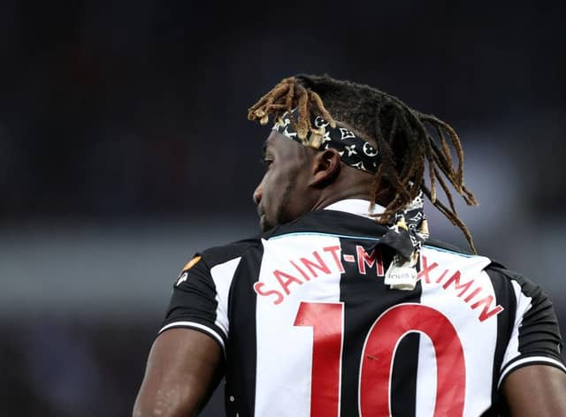 Newcastle United winger Allan Saint-Maximin.