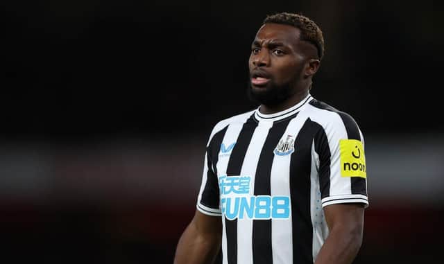 Newcastle United's Allan Saint-Maximin after coming off the bench against Arsenal on Tuesday night.