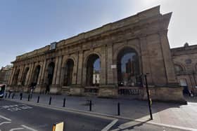 Newcastle Central Station.