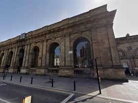 Newcastle Central Station.