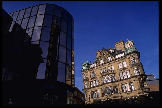 Moving ahead in time again, this is Eldon Square and the current Watertones building in 1996.