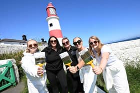 Barratt Homes volunteers give Souter Lighthouse a refresh to help raise money for Billy's Lifeline
