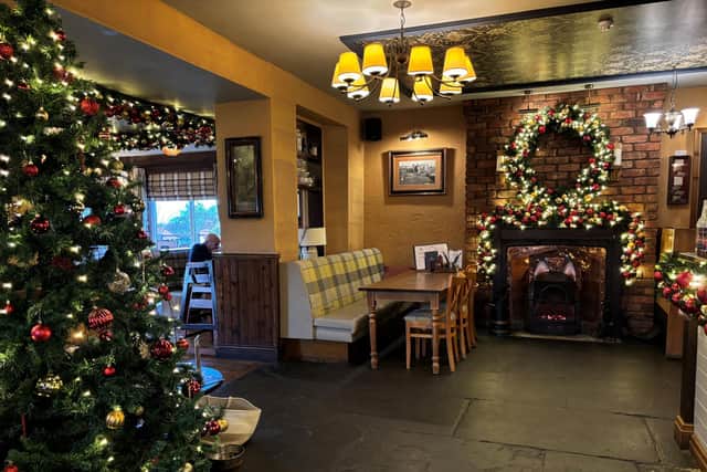 A festive scene at The Lindisfarne Inn
