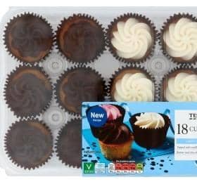 Tesco has urged people with a soya allergy to not eat the cupcakes but to return the product for a full refund. Picture: Tesco