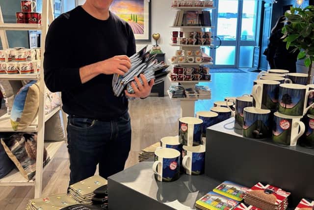 Chris Bradley, Head of Marketing at Lucy Pittaway Ltd, at the new outlet store