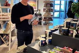 Chris Bradley, Head of Marketing at Lucy Pittaway Ltd, at the new outlet store