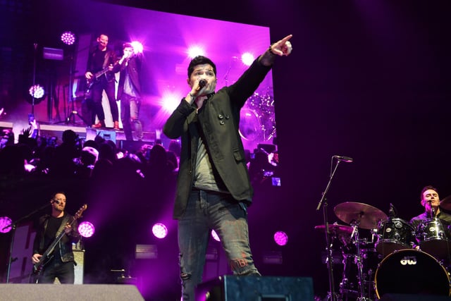 Supported by Ella Henderson on May 28, the Script are going on tour and playing thier greatest hits across the UK. (Photo by Anthony Devlin/Getty Images for BAUER)