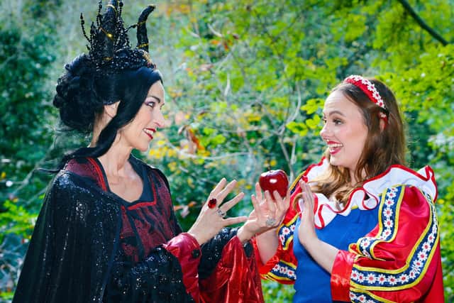 Penny Mcdonald and Grace Davison playing Wicked Queen and Snow White