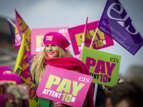 Schools in Scotland are set to close in January as teachers prepare to walk out again in pay dispute.  Picture: Lisa Ferguson.