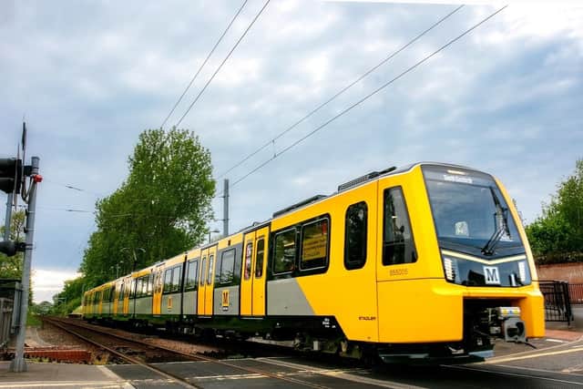 One of the new Metro trains which has been withdrawn from service.