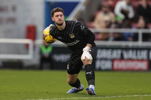 Goalkeeper Max Thompson has returned to Newcastle United at the end of his loan spell with the Cobblers (Picture: Pete Norton/Getty Images)