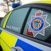 Four men arrested after hearse was driven onto pitch during football match in Gateshead. Credit: Nortumbria Police