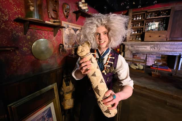 Replica of The Mummified Cat: the British Museum artefact, believed by the Victorians to capture souls, has been recreated by the talented London Dungeon studio team and features in the London Dungeon's Cabinet of Curiosities show