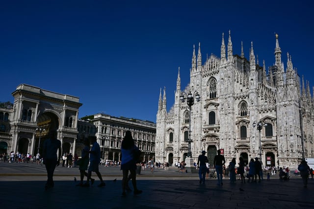 Known for its stunning cathedral, fashion, football and proximity to the Alps, anyone wanting to fly from Newcastle can reach Milan from £75. The city shares an airport with the smaller town of Bergamo, which is also a stunning spot. (Photo by MIGUEL MEDINA/AFP via Getty Images)