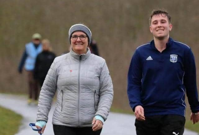 Ryan Moorhead, who is 25 and from Jarrow, is training for the Great North Run following in the charitable footsteps of his mum.