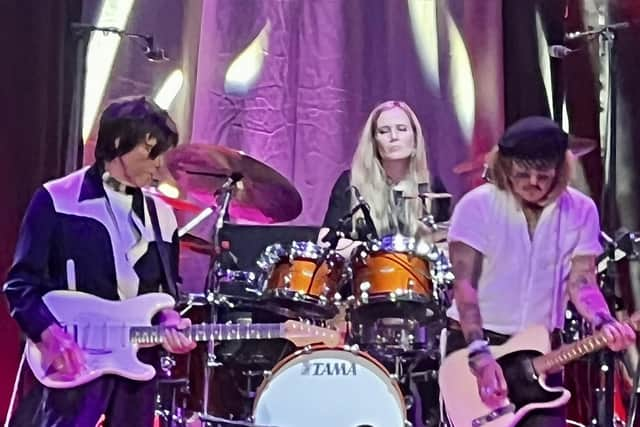 Hollywood star Johnny Depp stunned fans when he flew to from his libel trial to perform on stage with pop star Jeff Beck during a gig in Sheffield. Depp flew straight from Virginia in the US to join his music collaborator Jeff Beck on his European tour.