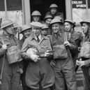 George pictured entertaining the troops in 1940.