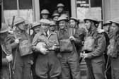 George pictured entertaining the troops in 1940.