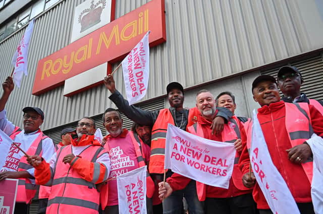 Every postal strike coming up over October, November and Black Friday: Who is striking and when will they take action? (Photo by JUSTIN TALLIS/AFP via Getty Images)