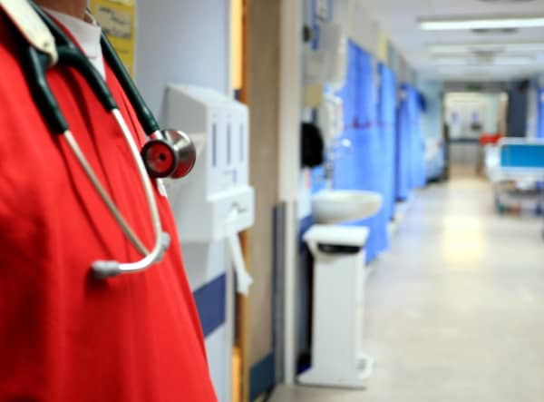 A ward at the Royal Liverpool University Hospital, Liverpool.