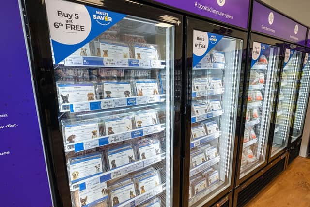 Jollyes raw frozen food ‘shop-in-shop’
