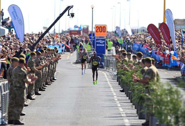 The Great North Run returns to South Shields this year. (LINDSEY PARNABY/AFP via Getty Images)