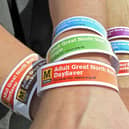 The new Great North Run Rover ticket wristbands.

Photograph: JIM APPLEBY